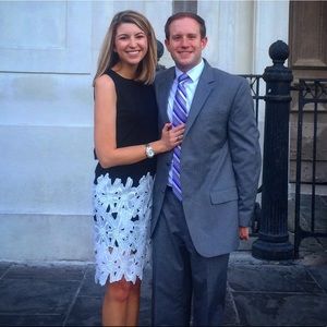 Cremieux Black and White Dress